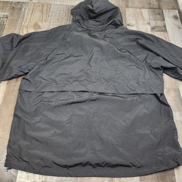 Mens Eddie Bauer size XL Tall Black Vented Packable Windbreaker Jacket - Picture 2 of 8